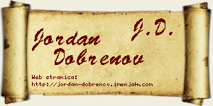 Jordan Dobrenov vizit kartica